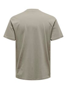 ONLY & SONS Regular fit O-hals T-shirts -Vintage Khaki - 22027521