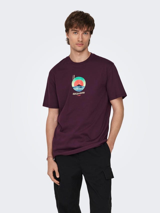 ONLY & SONS O-hals t-shirt - 22027521