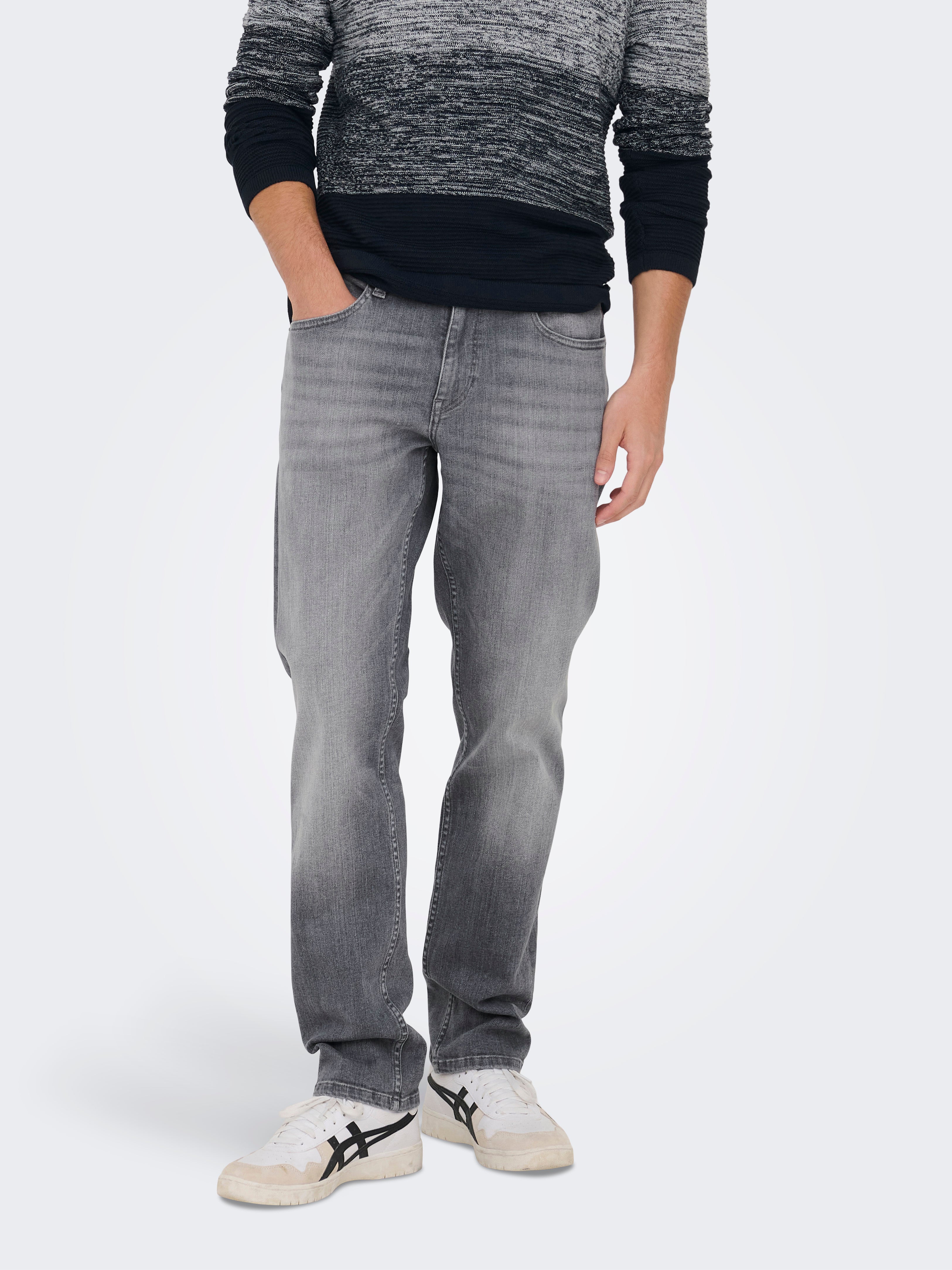 Thumbnail - Onsweft Mittlere Taille Normal Geschnitten Jeans