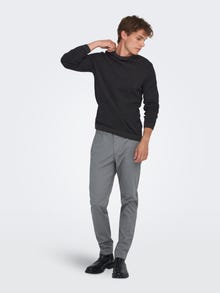 ONLY & SONS Kinnine kaelus Pullover -Dark Grey Melange - 22027602