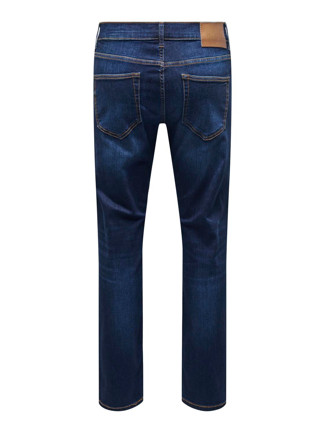 ONLY & SONS ONSWeft Regular Jeans -Dark Blue Denim - 22027641