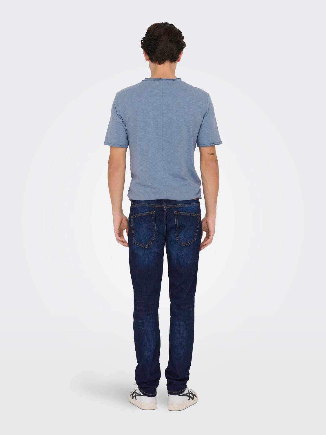 ONLY & SONS ONSWEFT REG. ONE DBD 7641 DCC DNM VD -Dark Blue Denim - 22027641