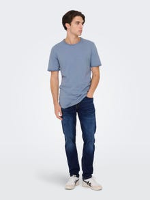 ONLY & SONS ONSWeft Regular Jeans -Dark Blue Denim - 22027641