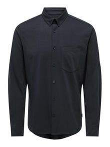 ONLY & SONS Camisas Corte slim Cuello abotonado -Dark Navy - 22027665