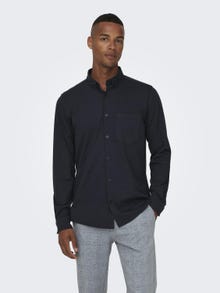 ONLY & SONS Chemises Slim Fit Col boutonné -Dark Navy - 22027665