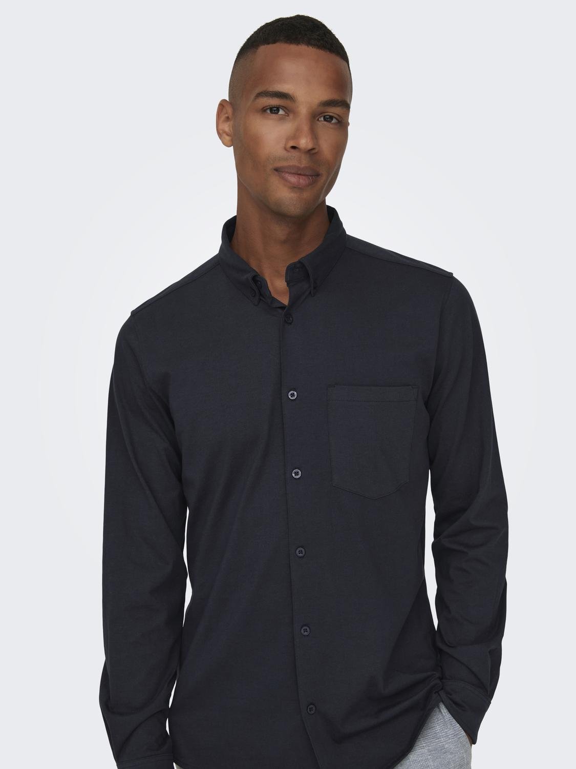 ONLY & SONS Classic shirt -Dark Navy - 22027665