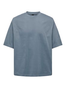 ONLY & SONS Locker geschnitten Rundhals T-Shirt -Flint Stone - 22027787