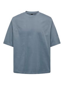 ONLY & SONS O-neck t-shirt -Flint Stone - 22027787