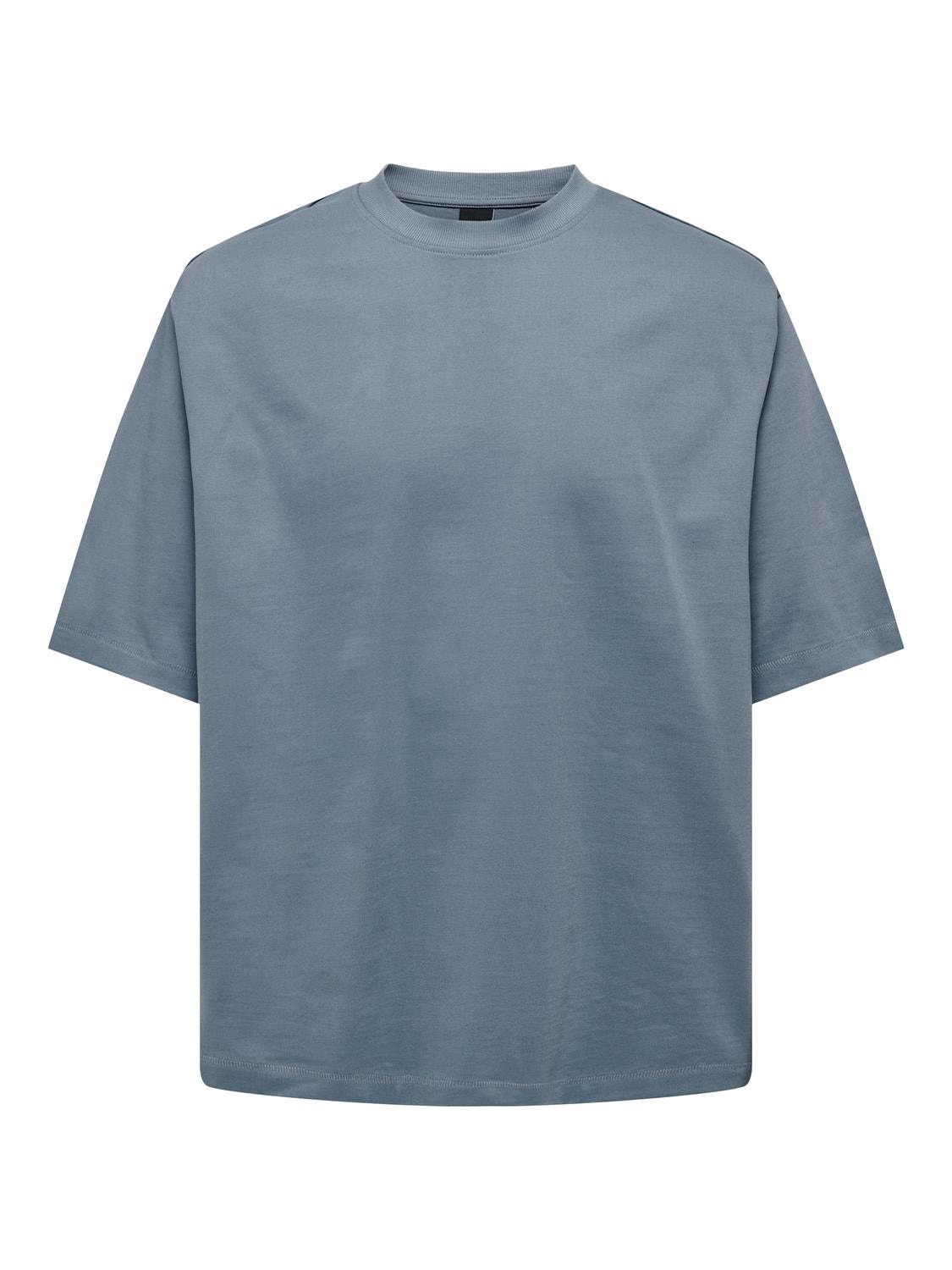 ONLY & SONS O-neck t-shirt -Flint Stone - 22027787