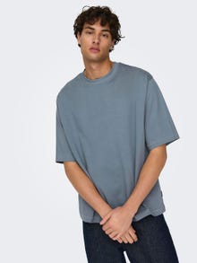 ONLY & SONS Camisetas Corte oversized Cuello redondo -Flint Stone - 22027787