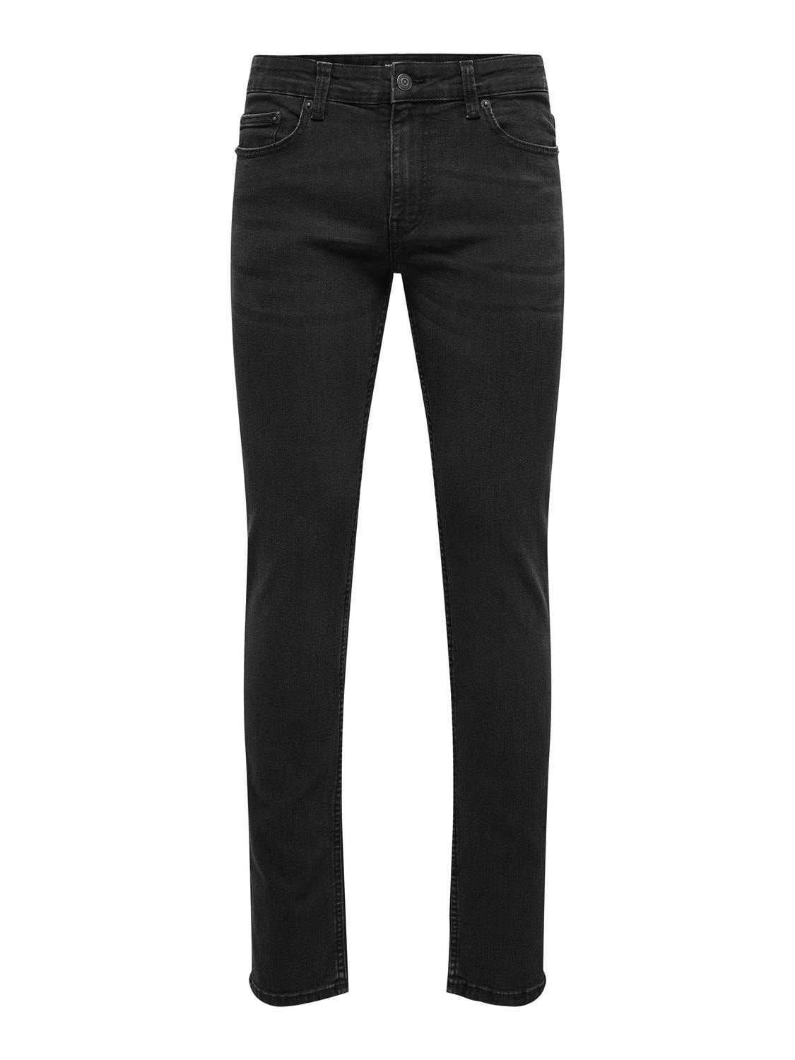 ONLY & SONS ONSLoom Slim Black Jeans -Black Denim - 22027841