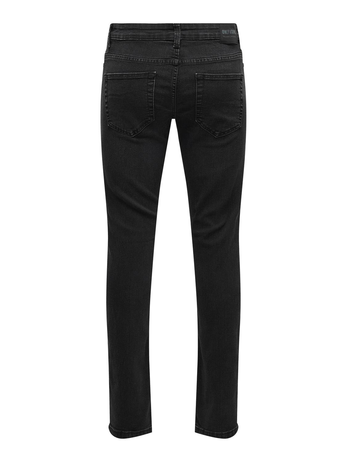ONLY & SONS ONSLoom Slim Black Jeans -Black Denim - 22027841