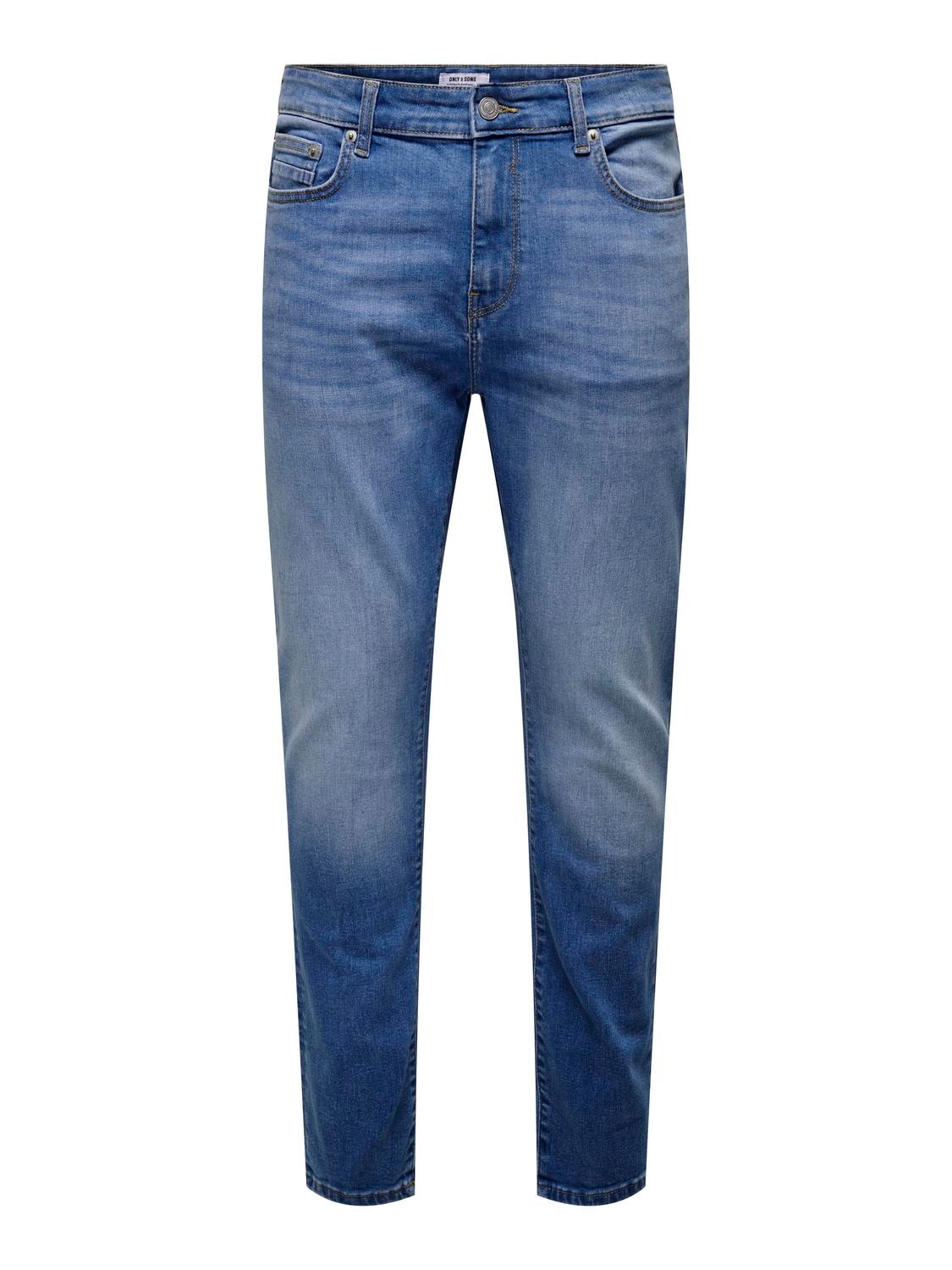 ONLY & SONS ONSRope Slimtape Denim Jeans -Light Medium Blue Denim - 22027844