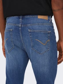 ONLY & SONS ONSRope Slimtape Denim Jeans -Light Medium Blue Denim - 22027844