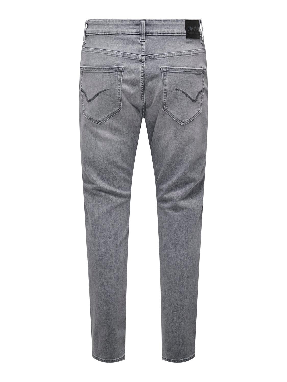 ONLY & SONS ONSRope Slimtape Denim Jeans -Grey Denim - 22027844