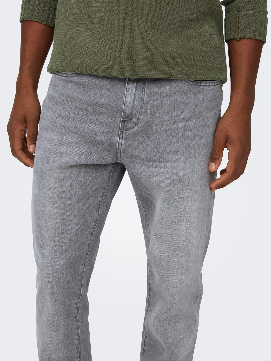 ONLY & SONS ONSRope Slimtape Denim Jeans -Grey Denim - 22027844
