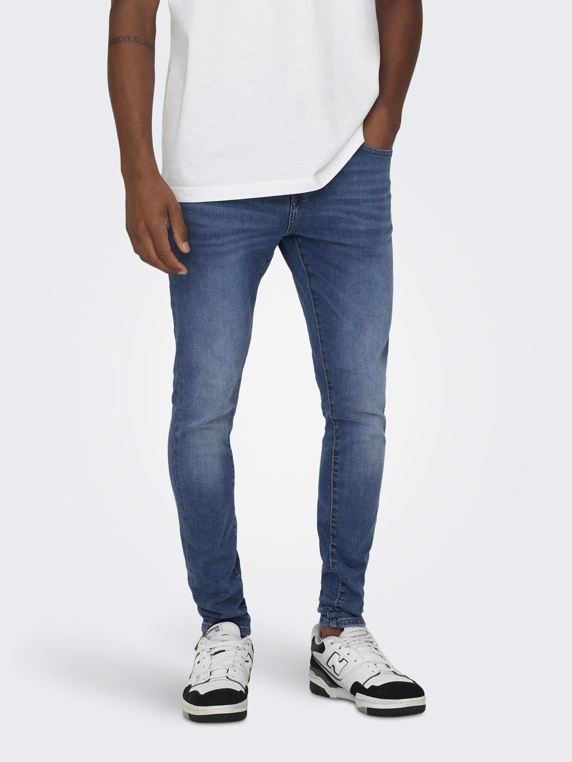 Onsfly Mid Rise Spray On Fit Jeans