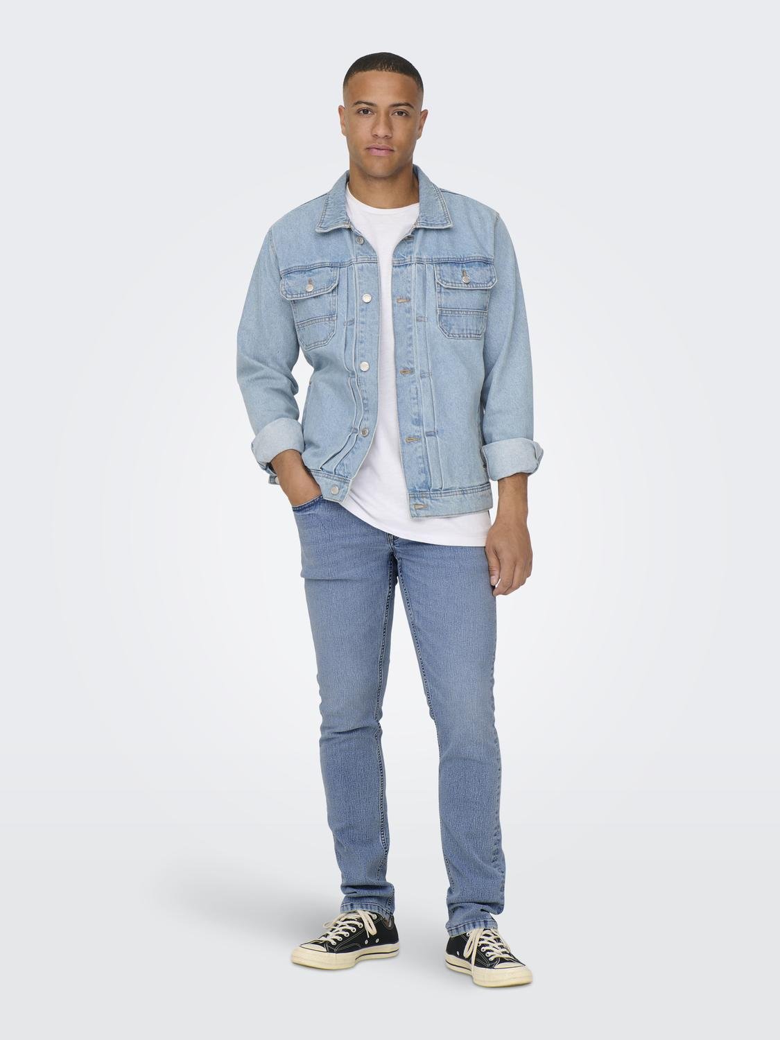 ONLY & SONS ONSLoom Slim Jeans -Light Blue Denim - 22027899