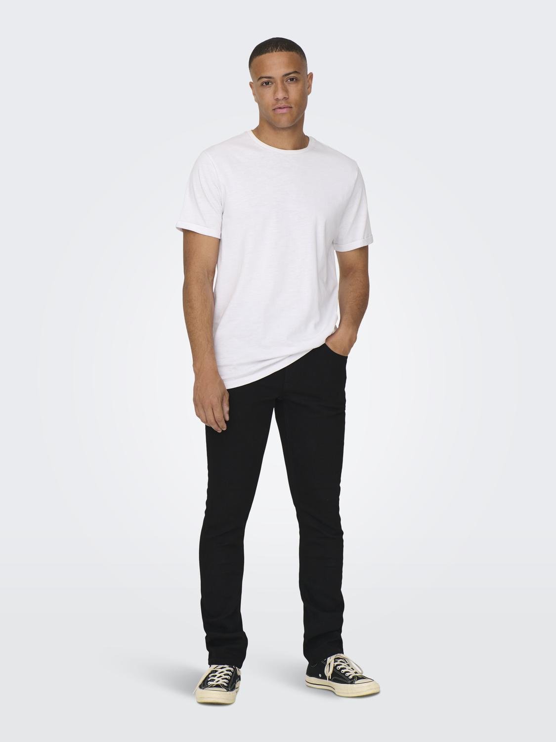 ONLY & SONS ONSLoom Slim Jeans -Black Denim - 22027899