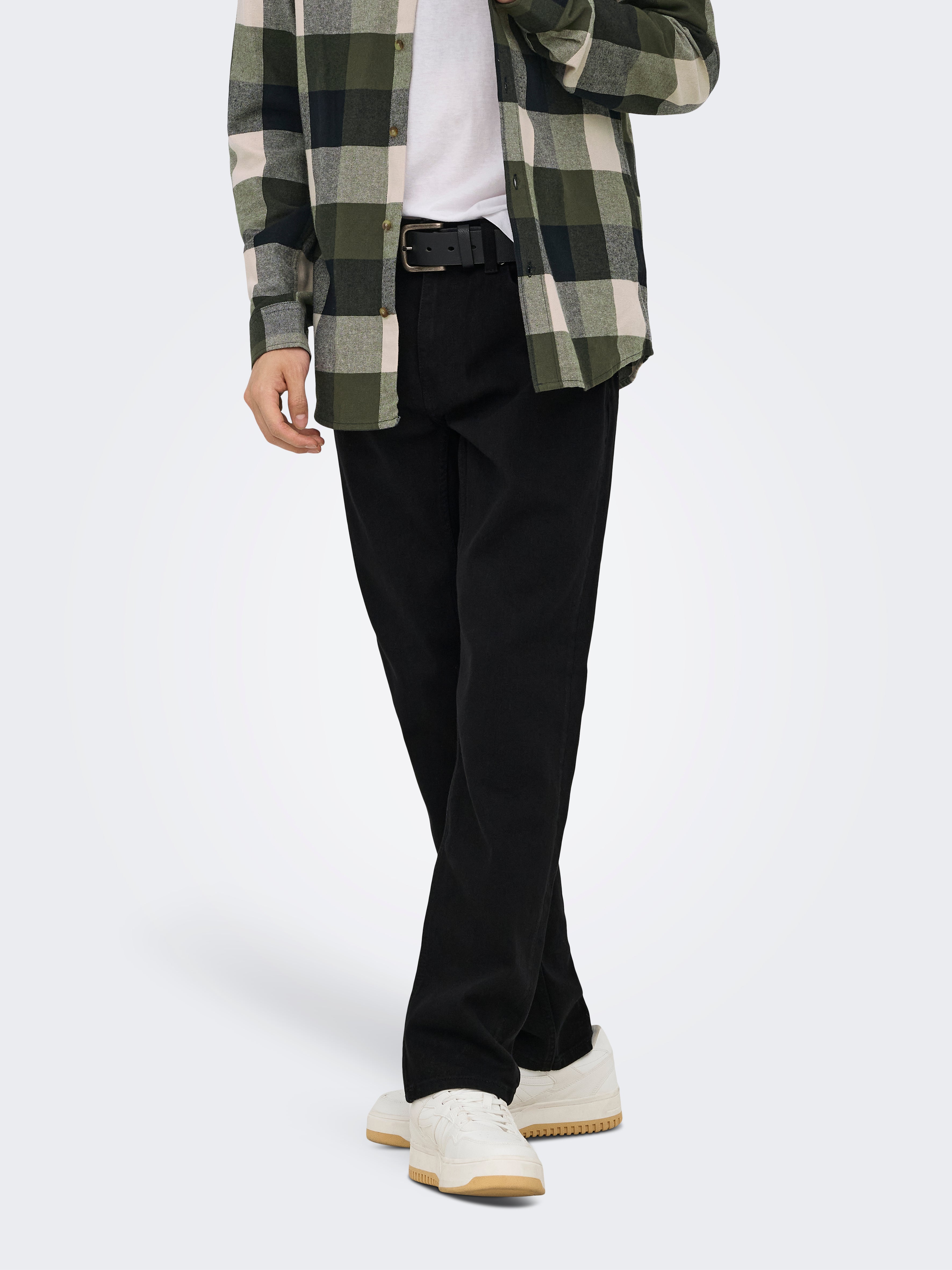 Onsweft Mittlere Taille Normal Geschnitten Jeans