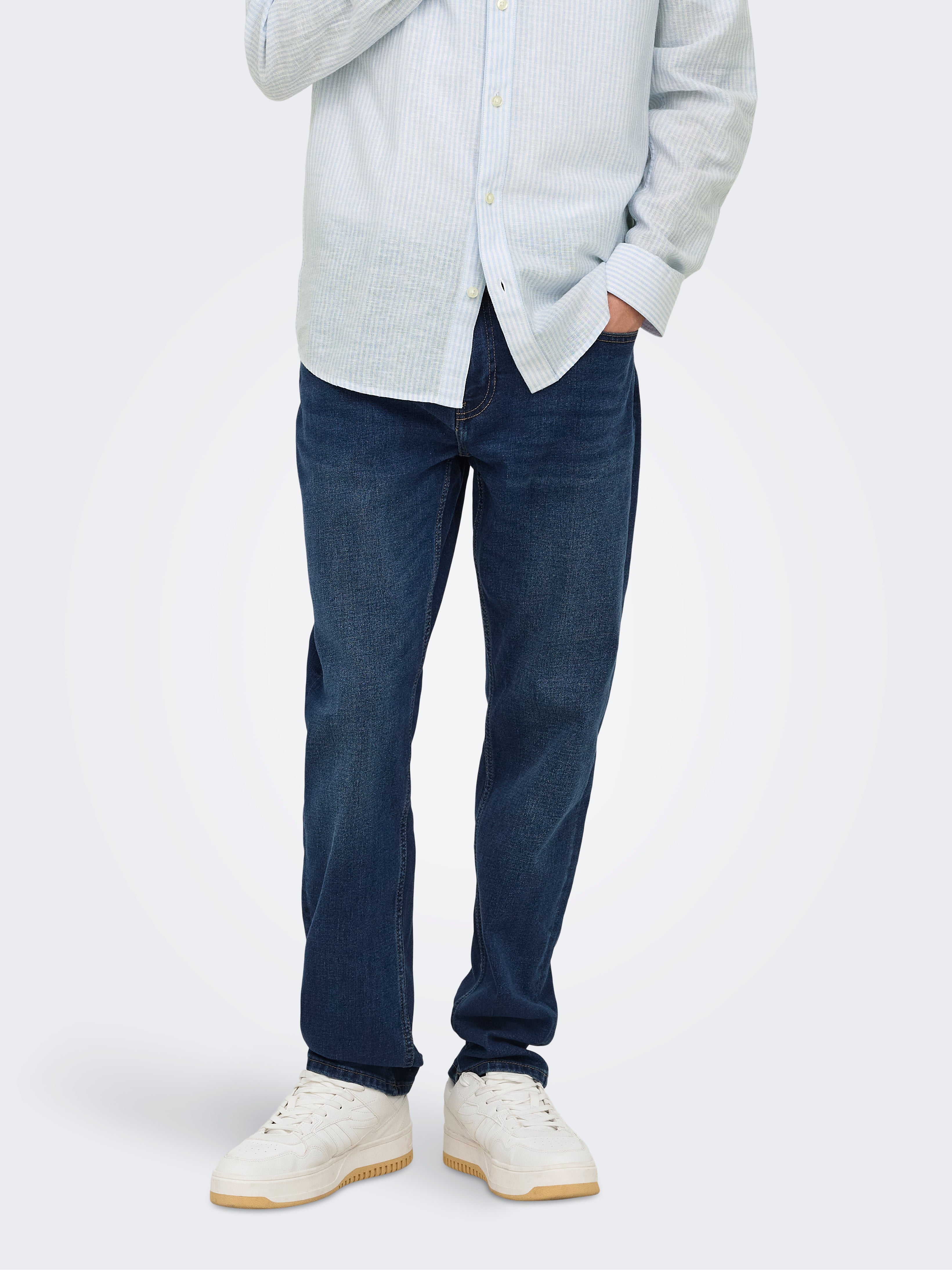 Onsweft Mittlere Taille Normal Geschnitten Jeans