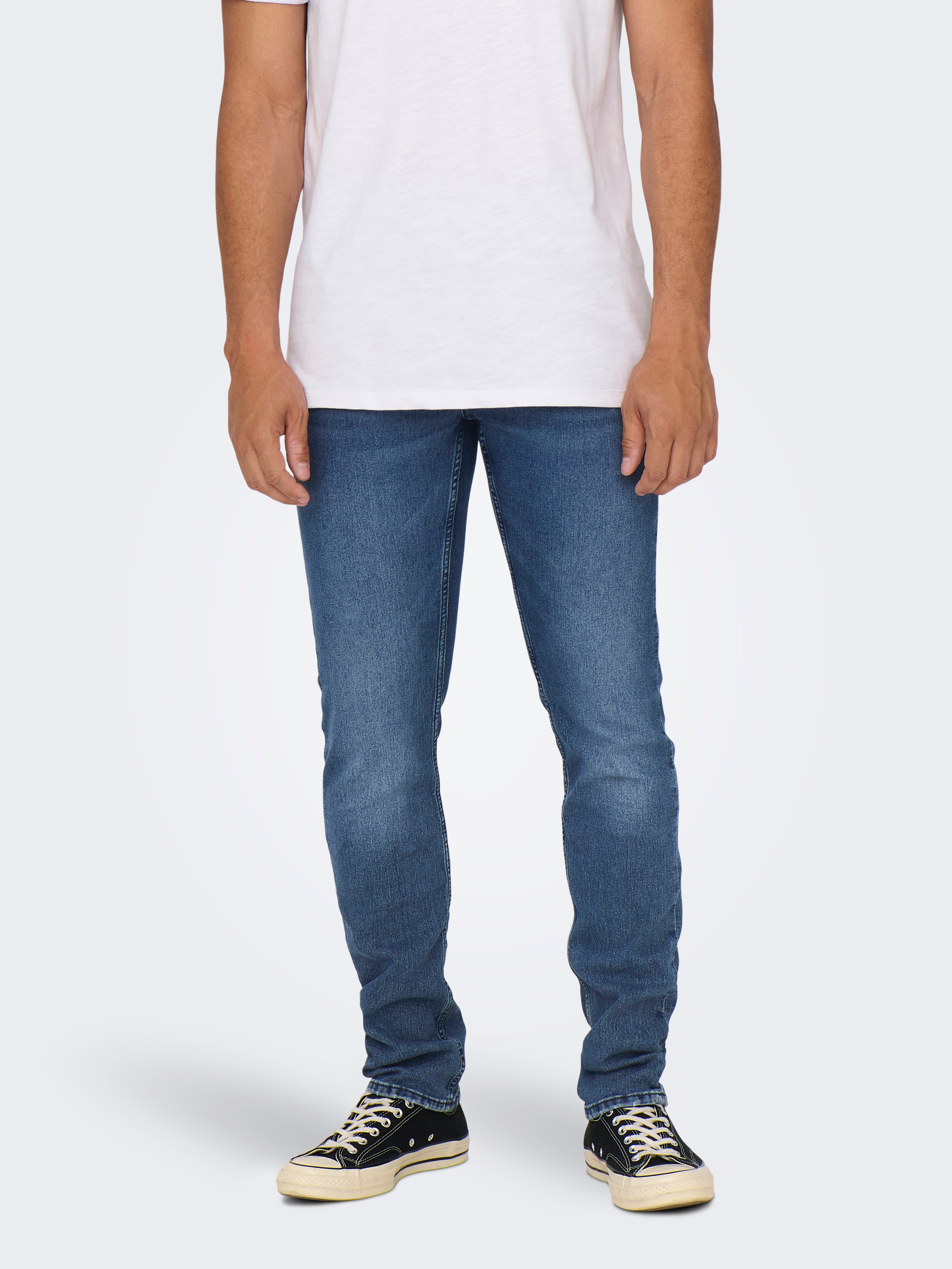 ONLY & SONS regular fit jeans ONSWEFT black denim | wehkamp