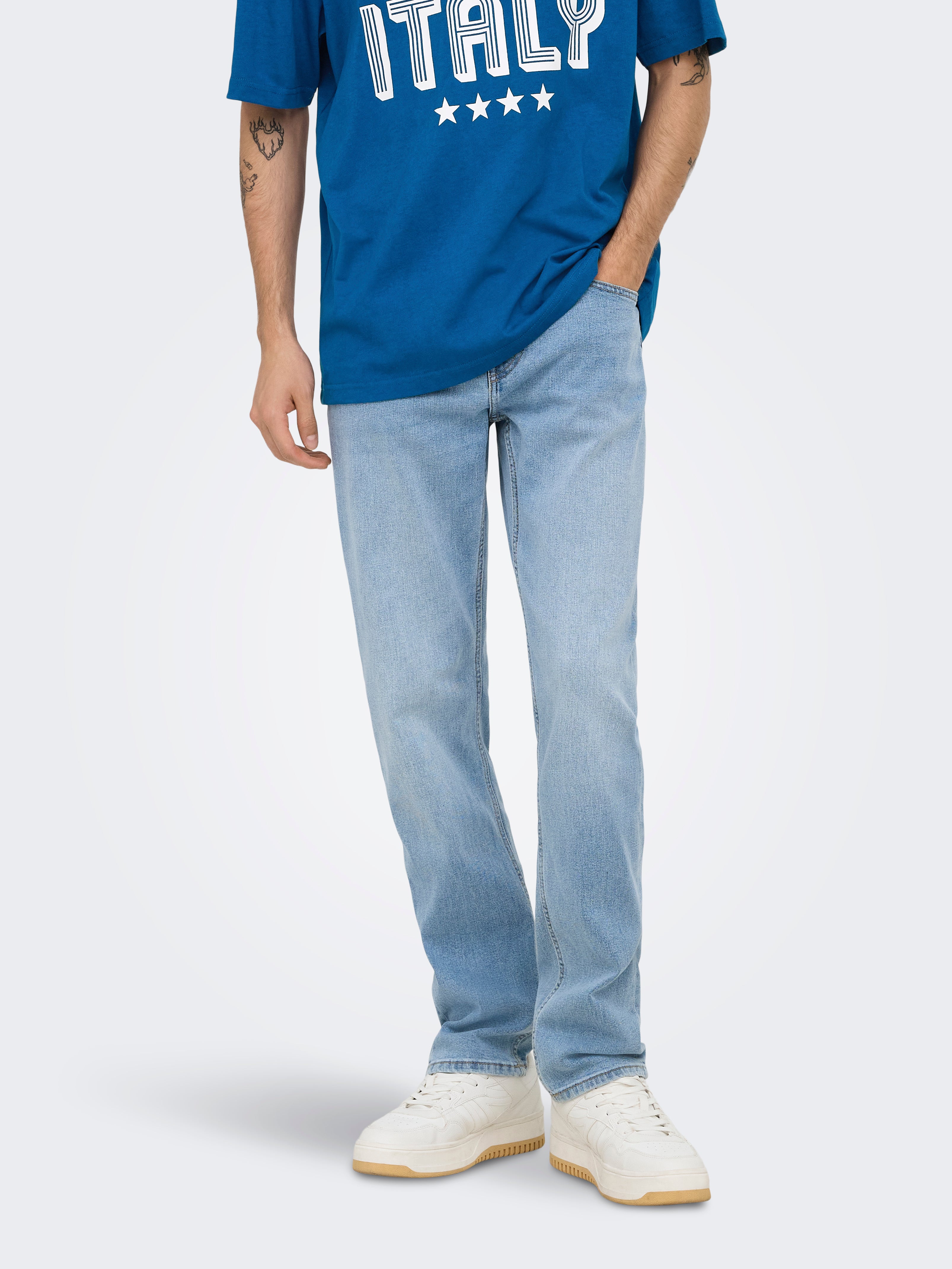 Onsweft Mittlere Taille Normal Geschnitten Jeans