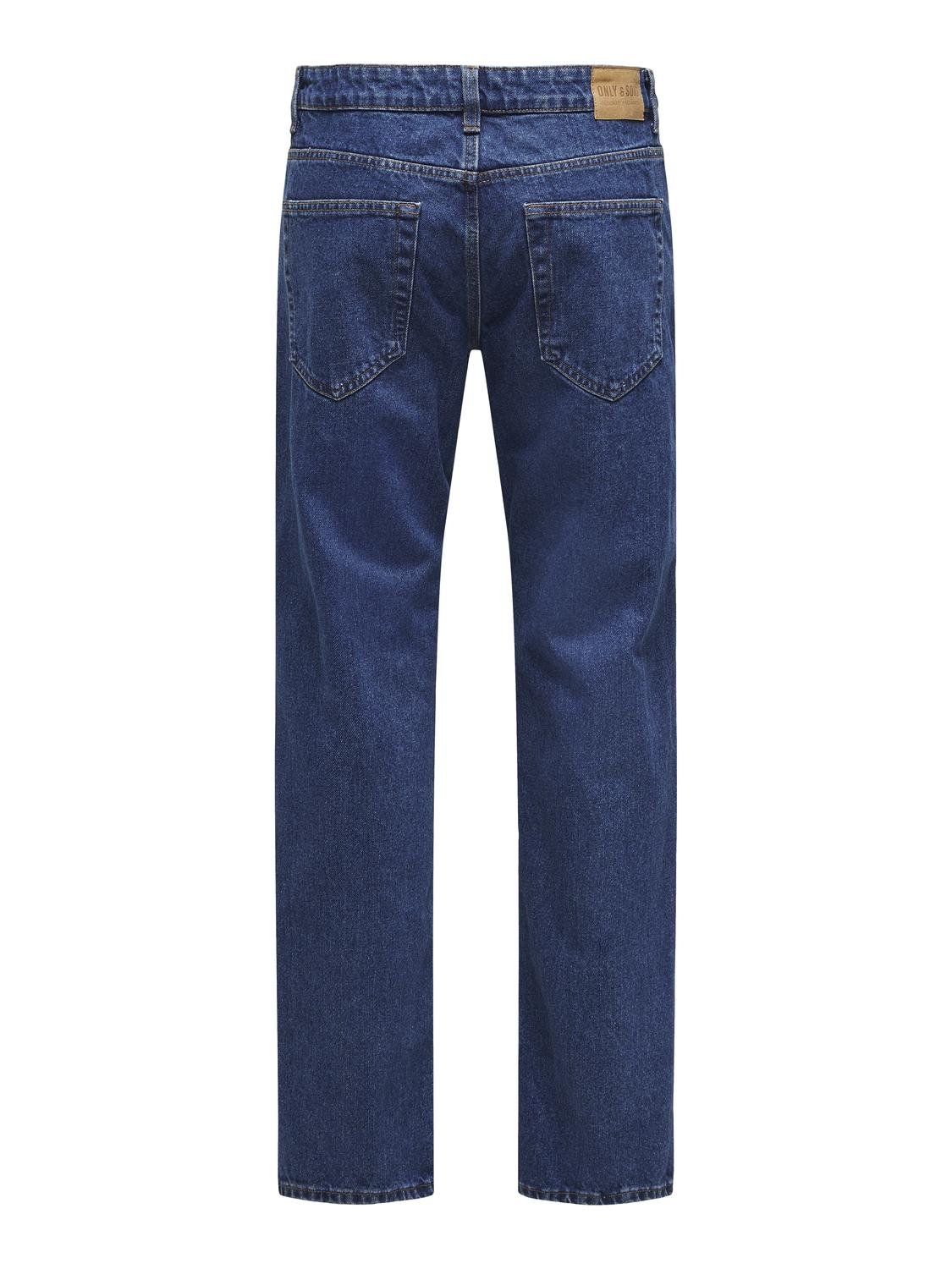 ONLY & SONS ONSEdge Straight Jeans -Medium Blue Denim - 22027901