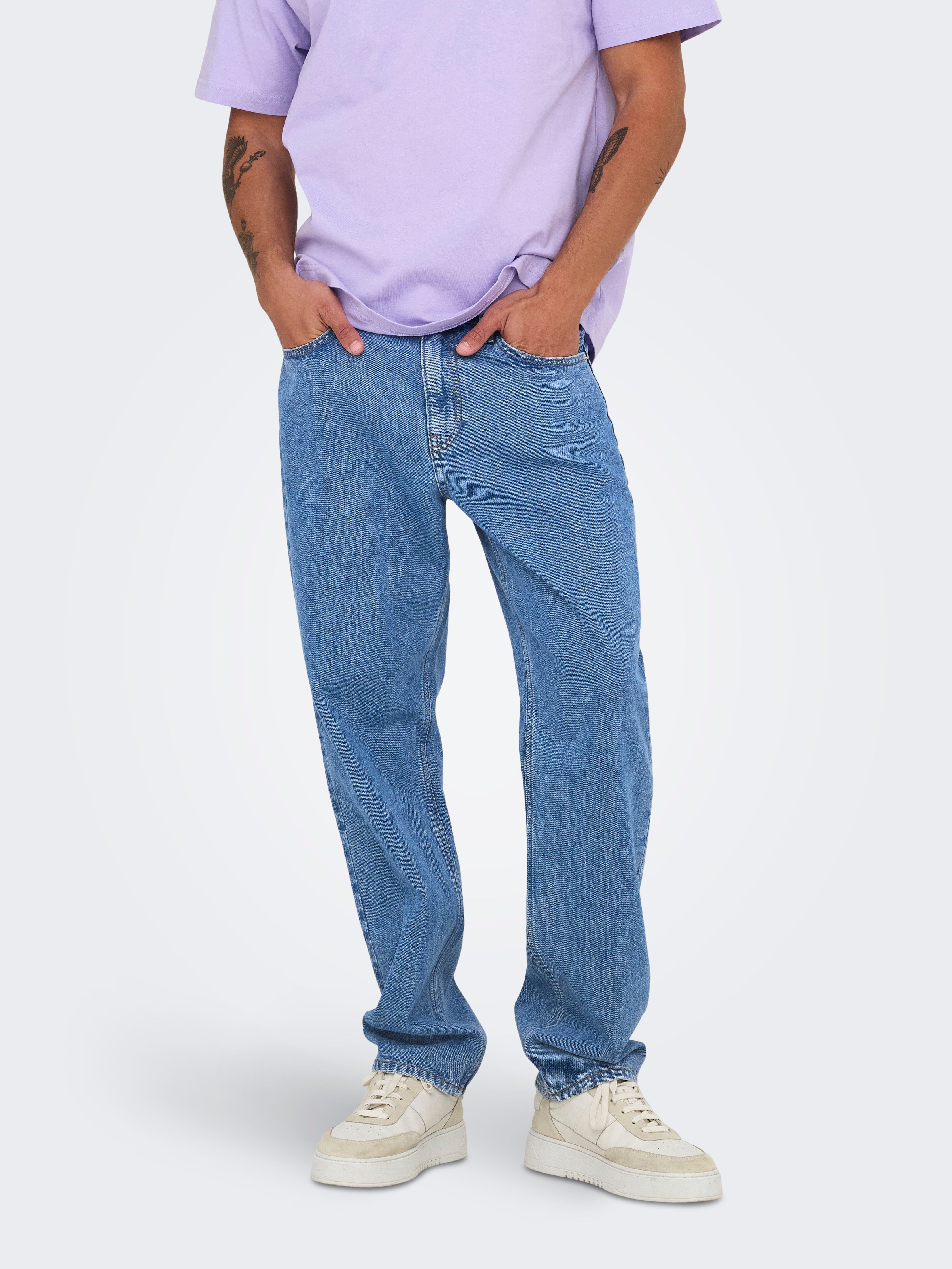 Onsedge Mid Rise Gerade Geschnitten Jeans