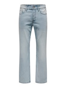 ONLY & SONS ONSEdge Straight Jeans -Light Blue Denim - 22027901