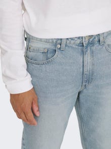 ONLY & SONS ONSEdge Straight Jeans -Light Blue Denim - 22027901