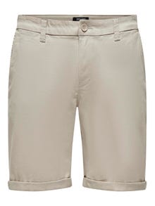 ONLY & SONS Shorts Regular Fit -Silver Lining - 22027905