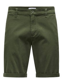 ONLY & SONS Normal geschnitten Shorts -Olive Night - 22027905
