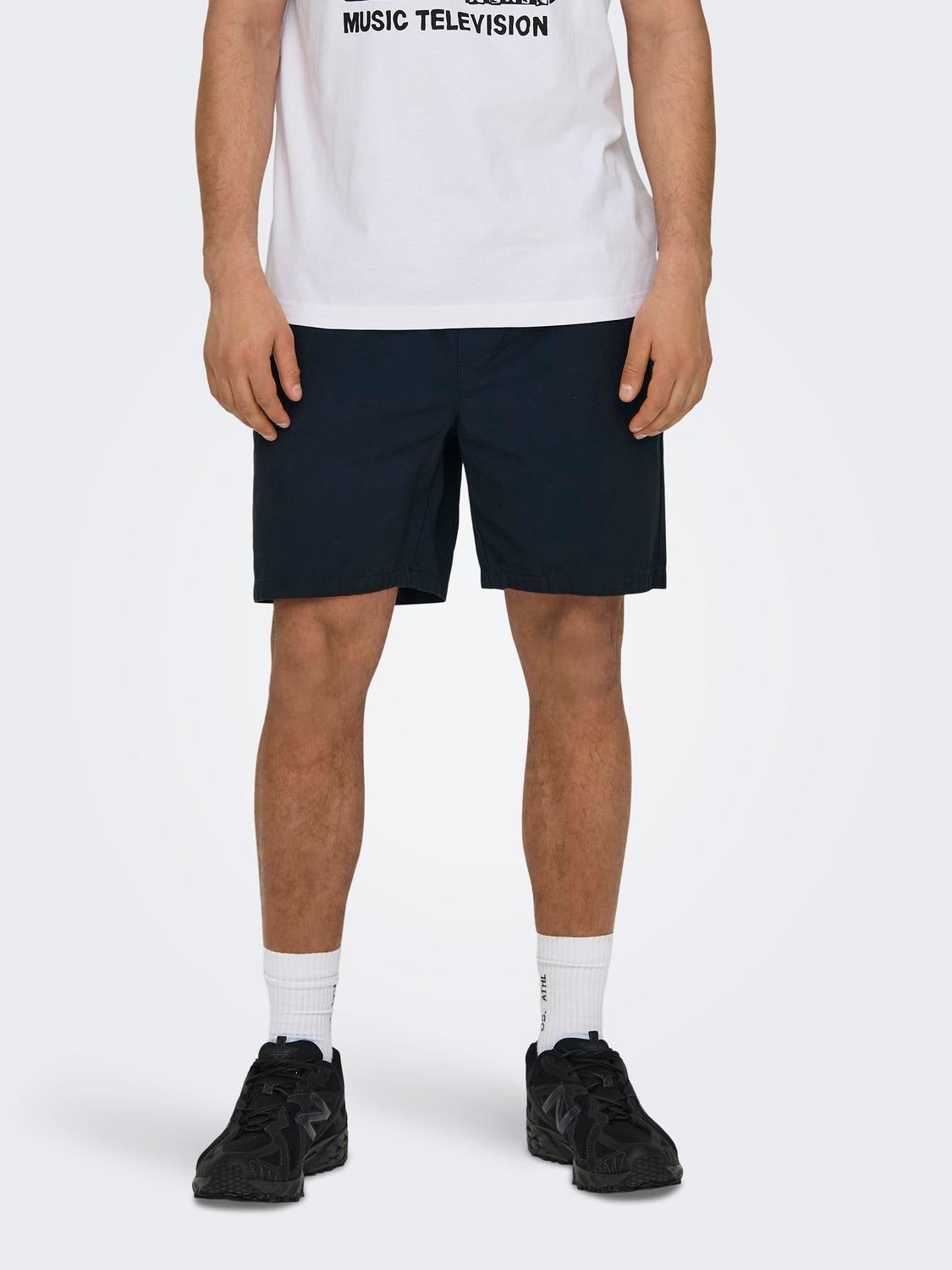 Onstel Normal Geschnitten Shorts