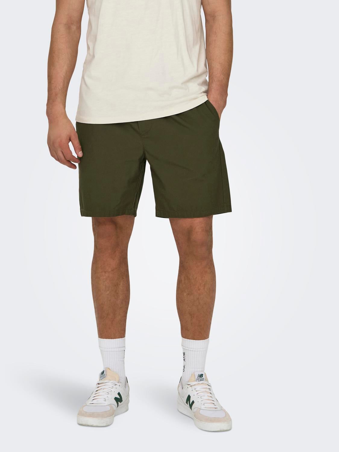 Onstel Normal Geschnitten Shorts