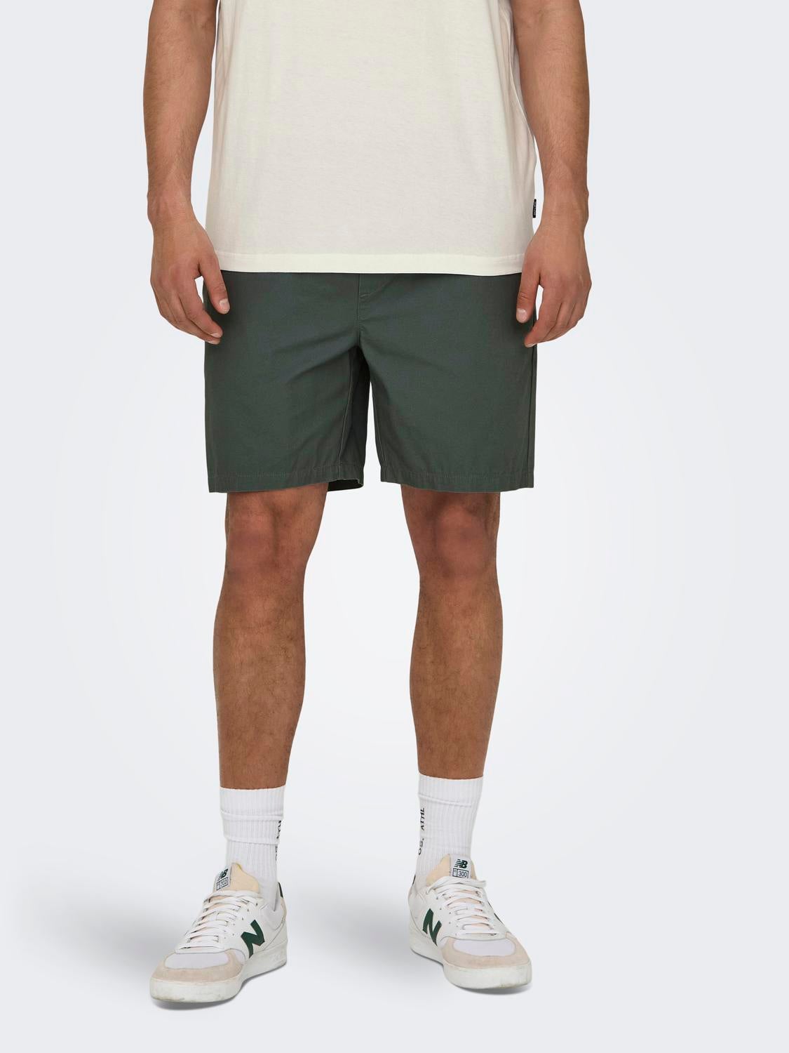 Onstel Normal Geschnitten Shorts