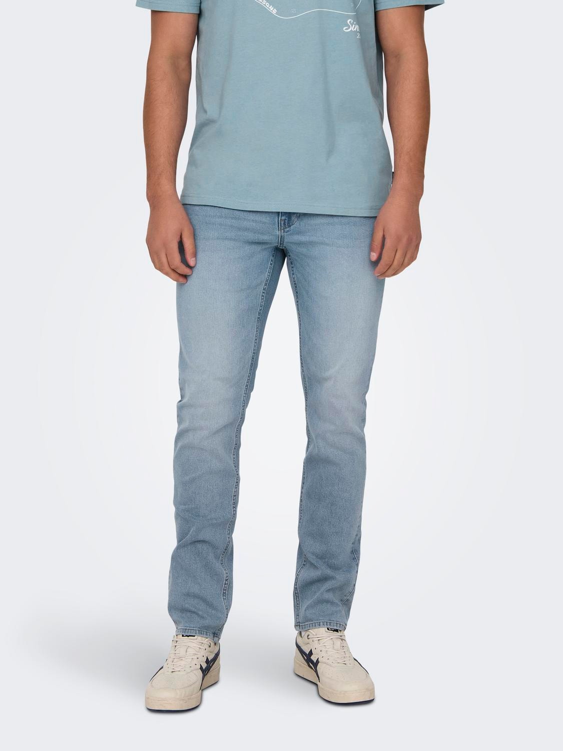 ONLY & SONS ONSLoom Slim Jeans -Light Blue Denim - 22027992