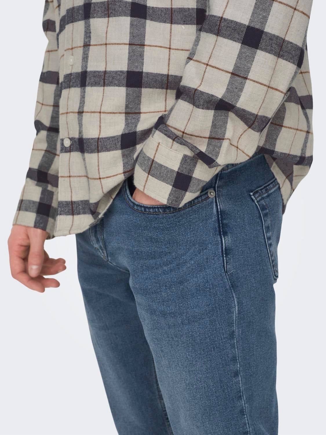 ONLY & SONS Slim Fit Jeans -Medium Blue Denim - 22027993