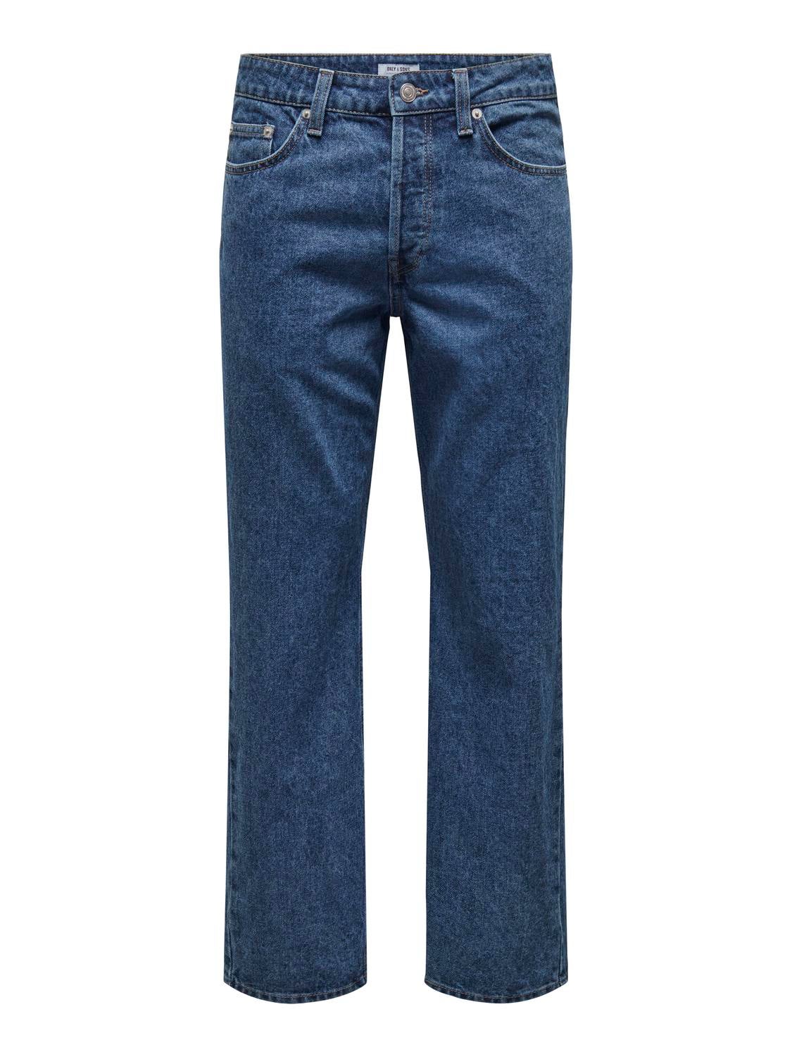 Thumbnail - Onsedge Mittlere Taille Gerade Geschnitten Jeans