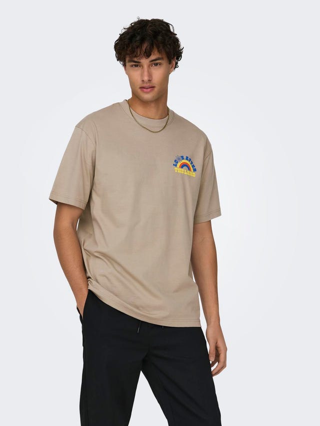 ONLY & SONS O-neck t-shirt - 22028163