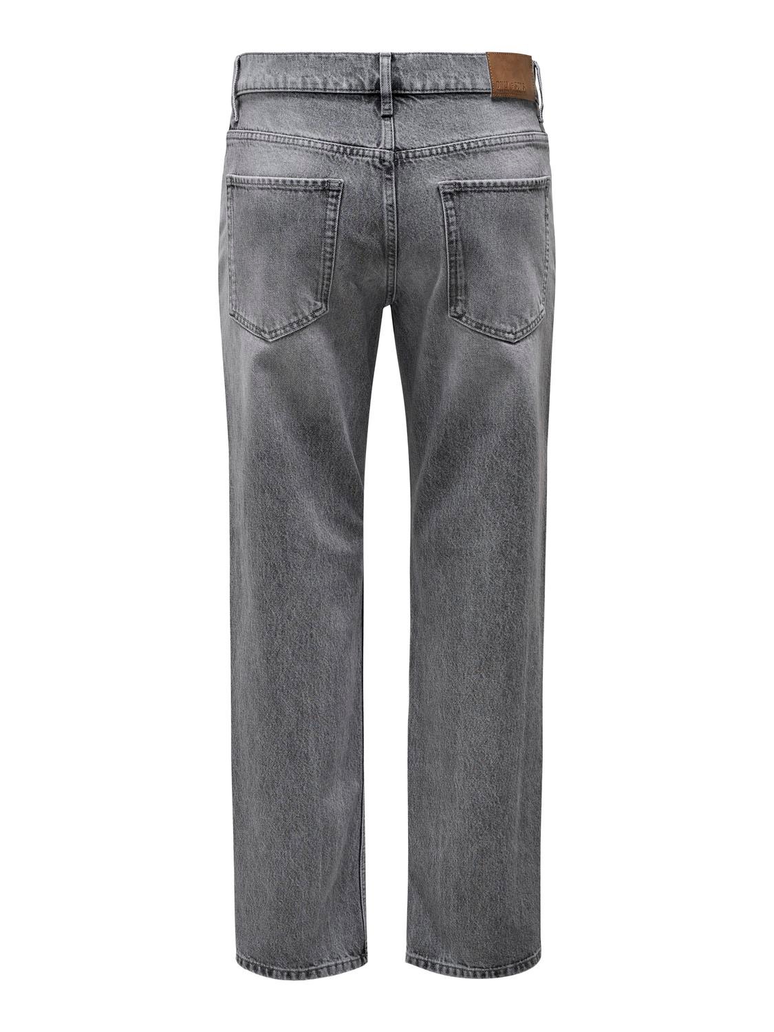 Only & Sons ONSWEFT JEANS - Straight leg jeans - grey denim