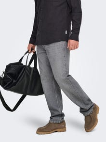 ONLY & SONS Sirge lõige Keskmine värvel Teksad -Medium Grey Denim - 22028202