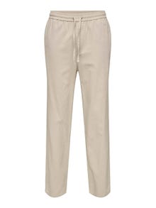 ONLY & SONS Pantalons Loose Fit Taille moyenne -Silver Lining - 22028267