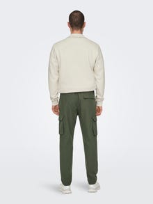 ONLY & SONS ONSLINUS Tapered Fit Cargo trousers -Olive Night - 22028268