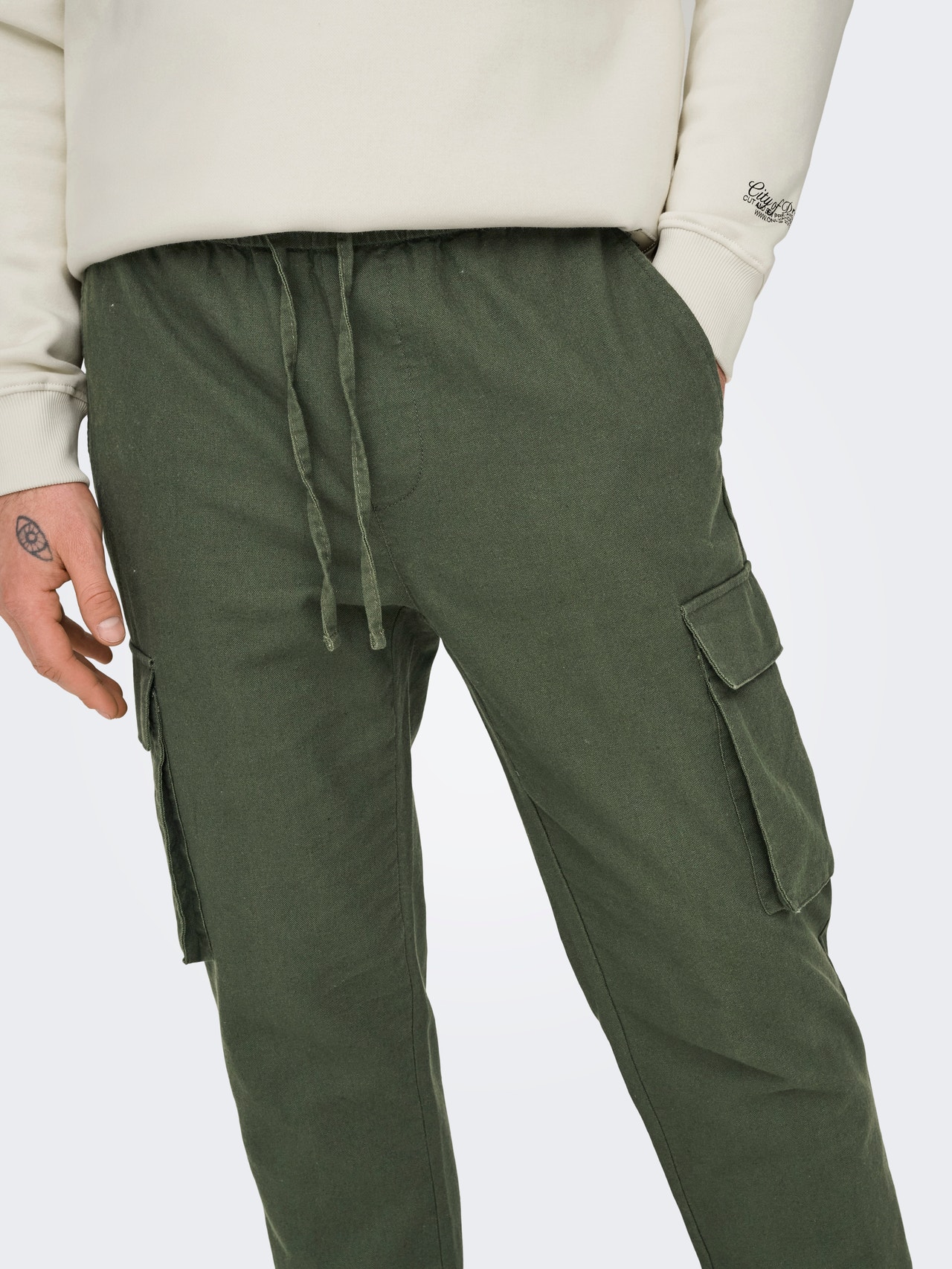 ONLY & SONS Cargo trousers -Olive Night - 22028268