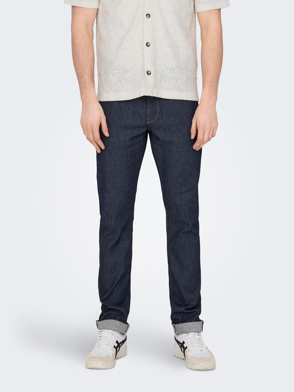 Onsloom Niedrige Taille Slim Fit Jeans