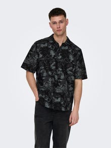 ONLY & SONS Relaxed Fit Shirt collar Shirt -Black - 22028356