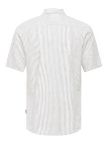 ONLY & SONS Skjorte med korte ærmer -Chinchilla - 22028416