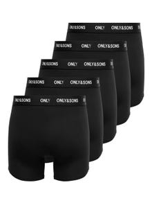ONLY & SONS 5-pack trunks -Black - 22028439