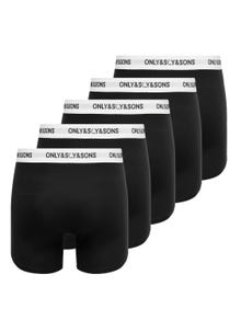 ONLY & SONS 5-pack trunks -Black - 22028439